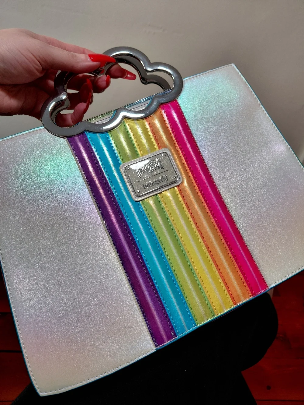 Lisa Frank Loungefly Crossbody Tote Bag - Picture 8 of 13